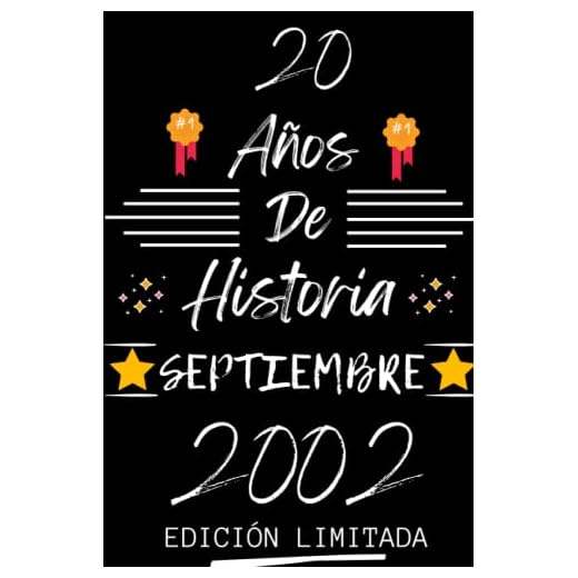 CUADERNO, 20 AÑOS DE HISTORIA SEPTIEMBRE 2002 EDICIÓN LIMITADA: Regalo de 20 cumpleaños para mujeres y hombres, ideas de 20 cumpleaños... un ... regalo de 20 cumpleaños para él/ella.