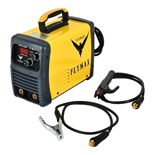 Image of HYCO LABEL FLYMAX ARC-250 MMA Arc Welding Machine, 250A, Single Phase, Hot Start & Anti-Stick Function, Arc Force Control, Yellow, for Industrial & DIY Welding