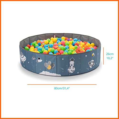 RUGUIES- Bällebad. Laufstall Baby-Bällebad Kinder. Bällchenbad Rund. Bällebäder Ohne Bälle. Ballpool Outdoor-Wasserdicht. (Bälle Nicht enthalten). (Space 80x26cm)