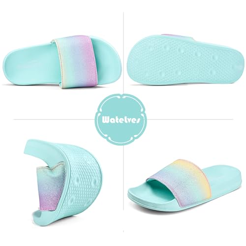 Image of WateLves Girls & Boys Slide Sandals Kids Summer Slippers Slip On for Outdoor Beach Pool Shower (Little Kid /Big Kid)