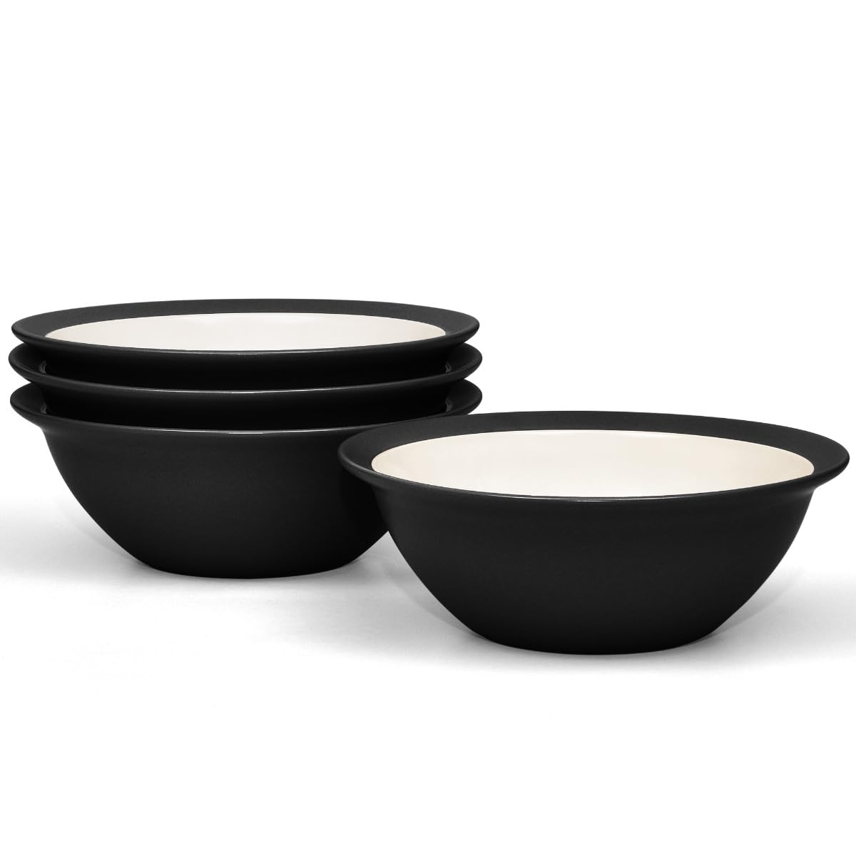 Amazon.com | Noritake Colorwave Graphite Set of 4 Curve Cereal