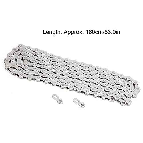 VGEBY Chaîne de Vélo de Montagne de Sport 12 Vitesses 126 Maillons 1/2in x 11/128 pour Vélo de Route, VTT