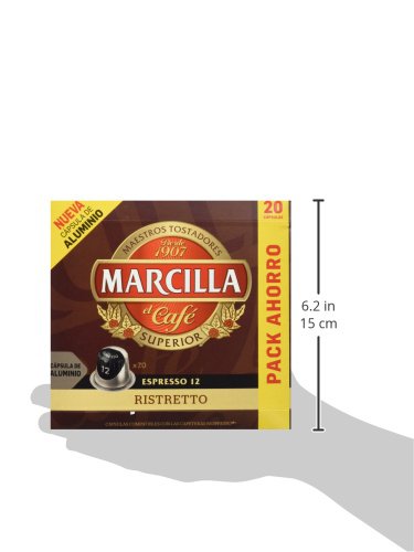 Marcilla Café Ristretto - 200 cápsulas compatibles con Nespresso*® (10 paquetes de 20 unidades) - Imagen 4