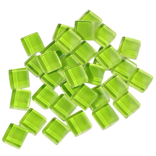 Carreaux de mosaïque 100 g, pierres de mosaïque en cristal, carreaux de mosaïque en verre, pièces en verre pour loisirs créatifs, vert
