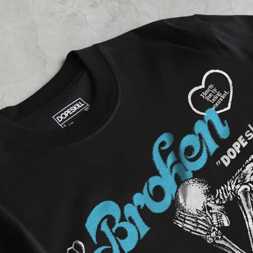 Image of DopeSkill Graphic Tee Streetwear Hip Hop Hypebeast Street Style Unisex T-Shirt Sneaker Colour Matching Shirts Horror Skeleton