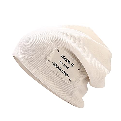 Baohao Bonnet en Tricot Hiver Thermique épais Polaire Doux inodore Pliable Polaire Neige crâne Casquette pour Hommes et Femmes pour Un Usage Quotidien intérieur extérieur Cover