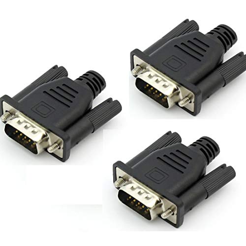Exclusive Special VGA 3 Pcs Dummy Plug,Headless Ghost, Display Emulator （Fit Headless-1920x1080@60hz）