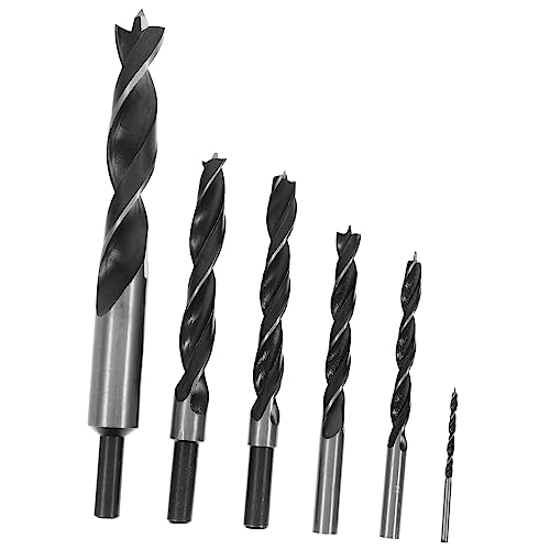 jojofuny 6pcs Multi Size Drill Bits Set Cobalt Drill Bits for Metal Steel Wood Plastic 3/8 Inch 8mm 10mm 12mm 14mm 20mm