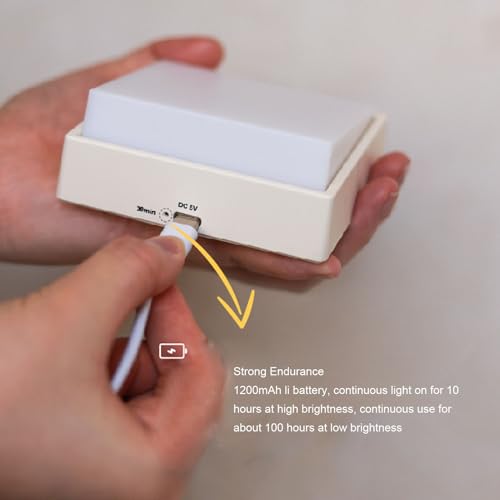 Lámpara nocturna magnética recargable USB con luz cálida miniatura 6