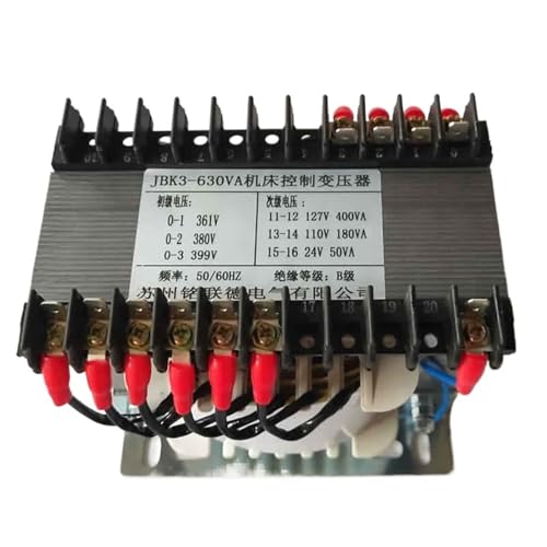 Transformateur de commande JBK3 630VA triphasé 380V polyvalent 24V
