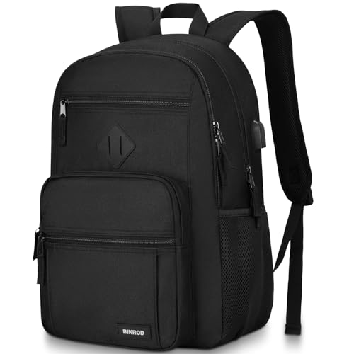 Black Backpack for Men & Women, 17.3
