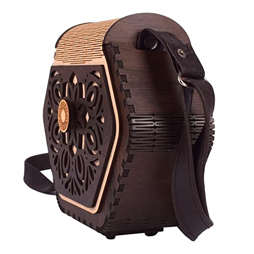 Women's Handcrafted Wooden Light Weight Unique CLUTCHES Handbag By-image-41