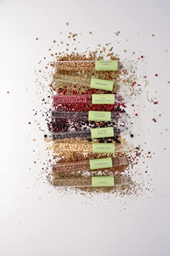 eat.art Gin O'clock Infuse Your Gin & Cocktails with Premium Botanicals | Cocktail Infusion Kit | 8 Different Flavored Gin Botanicals Herbs Infusions | Gin Gift Set For Men And Women