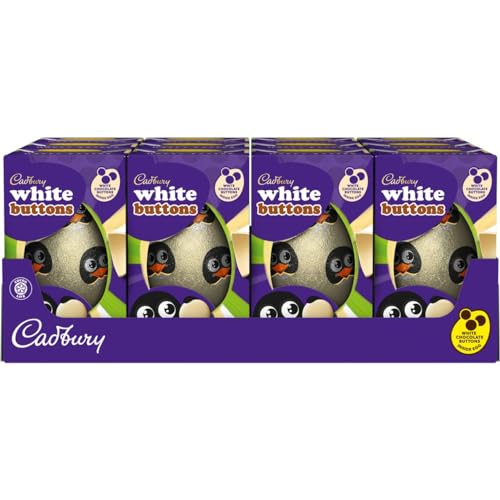 Cadbury White Chocolate Buttons Egg (Box of 12)