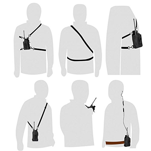 Abcgoodefg 3 In1 Multi-Function Radio Holder Holster Case Pouch Bag Compatible With Gps Kenwood Yaesu Icom Motorola Baofeng Uv5R Uv82 Tyt Uv5Ra Hyt 888S Retevis H777 Two Way Radio Walkie Talkie Msc 20C (1 Pack) #TOP6
