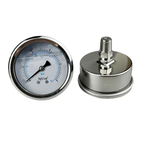 Manomètre axial YN-60Z anti-vibration pour éviter les erreurs de pression