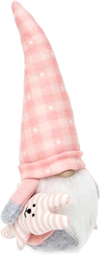 Barba blanca, brazos y sombrero con cable, 11 pulgadas, Rosado