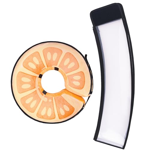 Image of Transparent Shield Accessory for Inflatable Dog Cone Collar,Clear Shield Replacement with Zipper, Paired with MARIYAGO Inflatable Dog Donut Collar for Use (Blak Transparent, Medium)