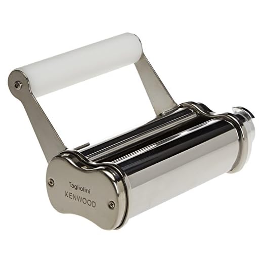 Kenwood KAX972ME Accesorio elaborador de pasta Tagliatelle/Fettucine compatible con robots de cocina Kenwood Chef y Kmix, acero inoxidable, plateado