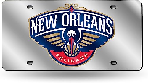 Rico New Orleans Pelicans Acrylic License Plate Laser Tag