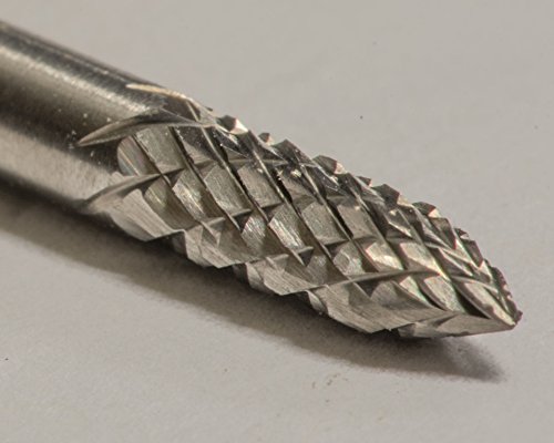 Fresa de carburo doble corte SG-43 1/8" x 3/8" miniatura 4
