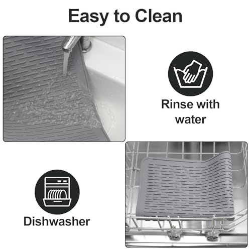 Thermochromic Stove Top Cover for Electric Stove - Silicone Stove Mat for Glass Top, Glass Cooktop Protector, Range Covers for Electric Stove (Gray-Pink,Temperature-changing)