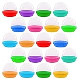 ArtCreativity 2 Inch Capsules with Colored Lids, Set of 150, Small Containers for Mini Toys, Gifts, Jewelry, and Trinkets, Colorful Birthday Party Decorations, Goodie Bag Fillers for Boys & Girls