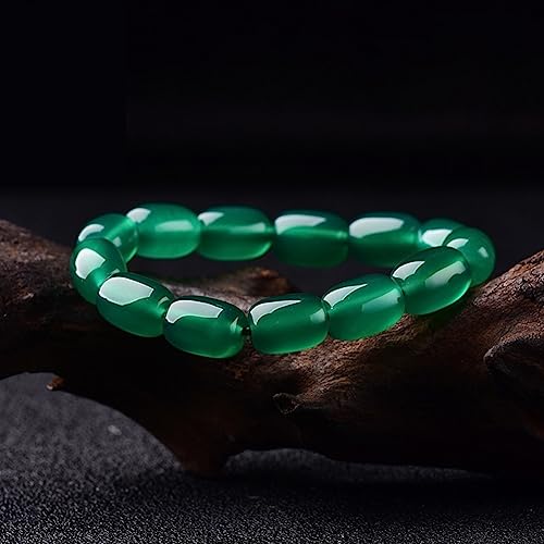Bracelet de jade perlé extensible ajusté sans fermoir difficile