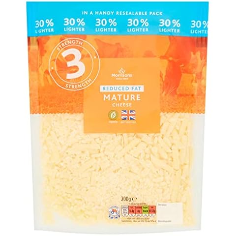 Morrisons 30% Lighter Mature Grated Cheese 200g Cover