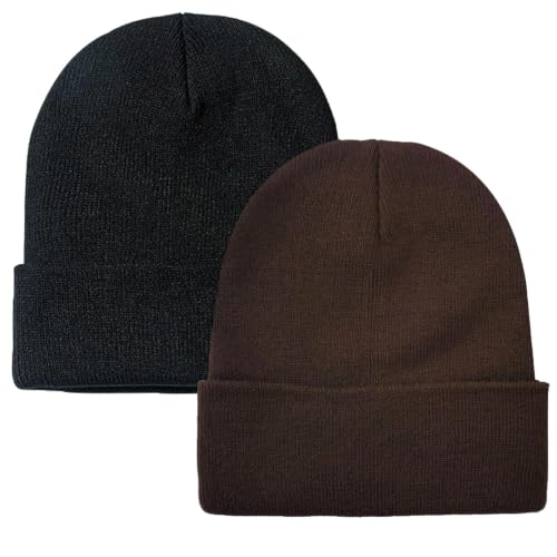 Image of ZOORON Beanie for Men Women Slouchy Winter Beanie Hats Cuffed Skull Caps