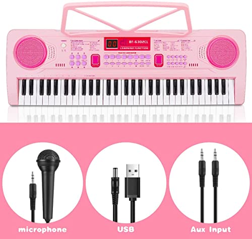 RenFox Clavier Électronique, Clavier de Piano Clavier Numérique 61 Touches Musique Clavier Portable Keyboard Piano pour… - Les Beatles, Paul McCartney, John Lennon, RIngo Starr, George Harrison RenFox Clavier Électronique, Clavier de Piano Clavier Numérique 61 Touches Musique Clavier Portable Keyboard Piano pour… – Image 5
