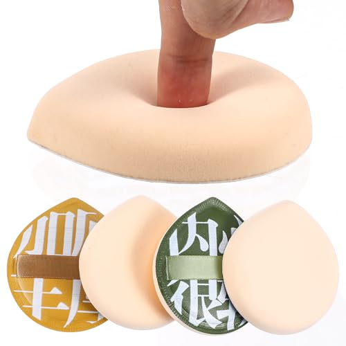 4 Pcs Makeup Sponge Puff for Foundation, Korean Makeup Powder Puff, Makeup Cushion Puff, Super Soft Beauty Sponge Foundation Applicator or Liquid, Cream, and Powder (Large Size)
