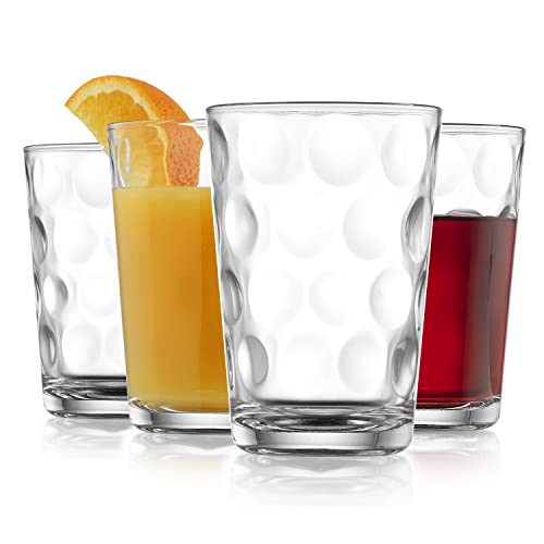 Home Essentials & Beyond Juice Glasses Set Of 4 Tumbler Glass Cups 7 Oz Uses For Juice, Water, Cocktails, And More Beverages. Dishwasher Safe… #TOP6