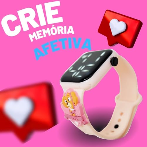 Relógio digital Infantil Patrulha Skye Resistente à Água