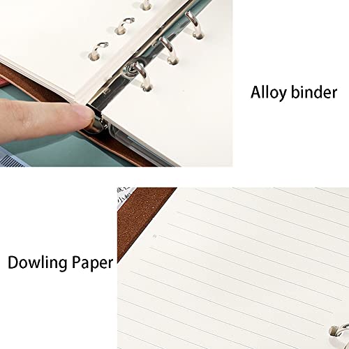 Composition Faux Leather Notebook Hardcover Executive Notebooks A6 Pendants Leather Bound Journals Compatible With Men Women Best Gift Travel Diary Journal (Color : Bronze) #TOP2