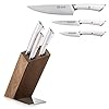 Cangshan ELBERT Series German Steel Forged 4-Piece HUA Knife Block Set, Acacia (White)