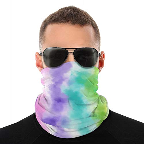 Advanced Abstract Tie Dye Neck Ear Face Mask Light Neck Gaiter Windproof Bandanas