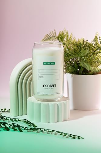 Moment - New Home Candle Memory Vessel Bundle | Capture & Relive Memories | Premium Fragrance | Natural Coconut Soy Wax Blend | 60-80 Hour Burn Time | Personalized Gift for Friend