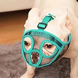 EVUTA LA FRICCION: Diseño especial de borde suave que evita que la máscara roce contra los ojos y la nariz del perro.