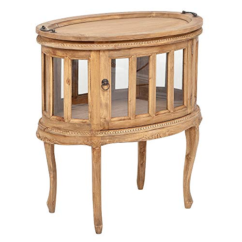 LEBENSwohnART Teeschrank Barschrank CORUNA Mahagoni Antique Natural...