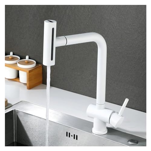 Robinet de cuisine cascade mitigeur évier extractible eau chaude et froide - 3