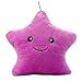 Ericcay Cinq Étoiles En Pointe Throw Pillow Led Light Up Unique Couleur Le Bureau Coussin Couette En Peluche Douce Cœur Coussin (Color : Lila, Size : Size)