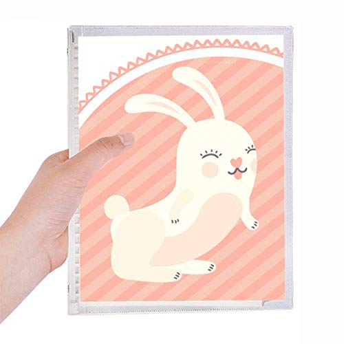 Carnet de notes de Pâques rechargeable rose à spirale, idéal pour journal intime et écriture