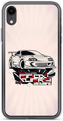 TEEMT Compatible with iPhone Xs Max Case JDM Cars Sport JZA80 Japanese Domestic Market Car Fans Pure Clear Phone Cases Cover