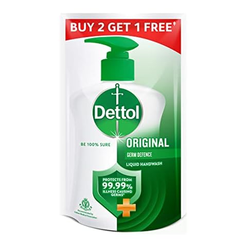 Dettol Liquid Hand Soap 175ml Original Refill (Package May Vary) Pack of 3 Cover