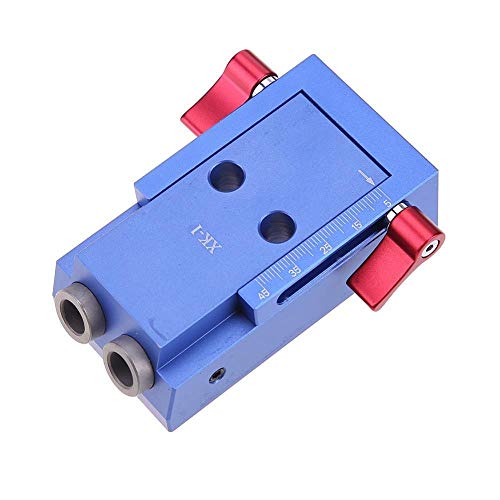 DGPOAD Praktische klassische Textur Holzbearbeitung Schrägloch-Jig-Kit Multifunktionale Holzbohrführung Tischlerei-Stufenbit Cover