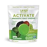 Laird Superfood ACTIVATE Daily Greens - Delicious Prebiotic Powdered Drink with Wheatgrass and Shilajit Powder, Supplement that Helps Supports Digestion, 4.2 oz Bag