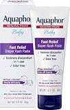 Aquaphor Baby Diaper Rash Paste with Zinc Oxide, Talc Free, 3.5 OZ