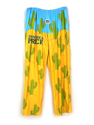 BRIEF INSANITY Cactus Lounge Pajama Pants for Men and Women | Humorous, Funny, Novelty Bottoms - Ultra Soft Loungewear Pants
