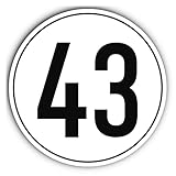 Autocollant : diamètre 300 mm, 1 pièce